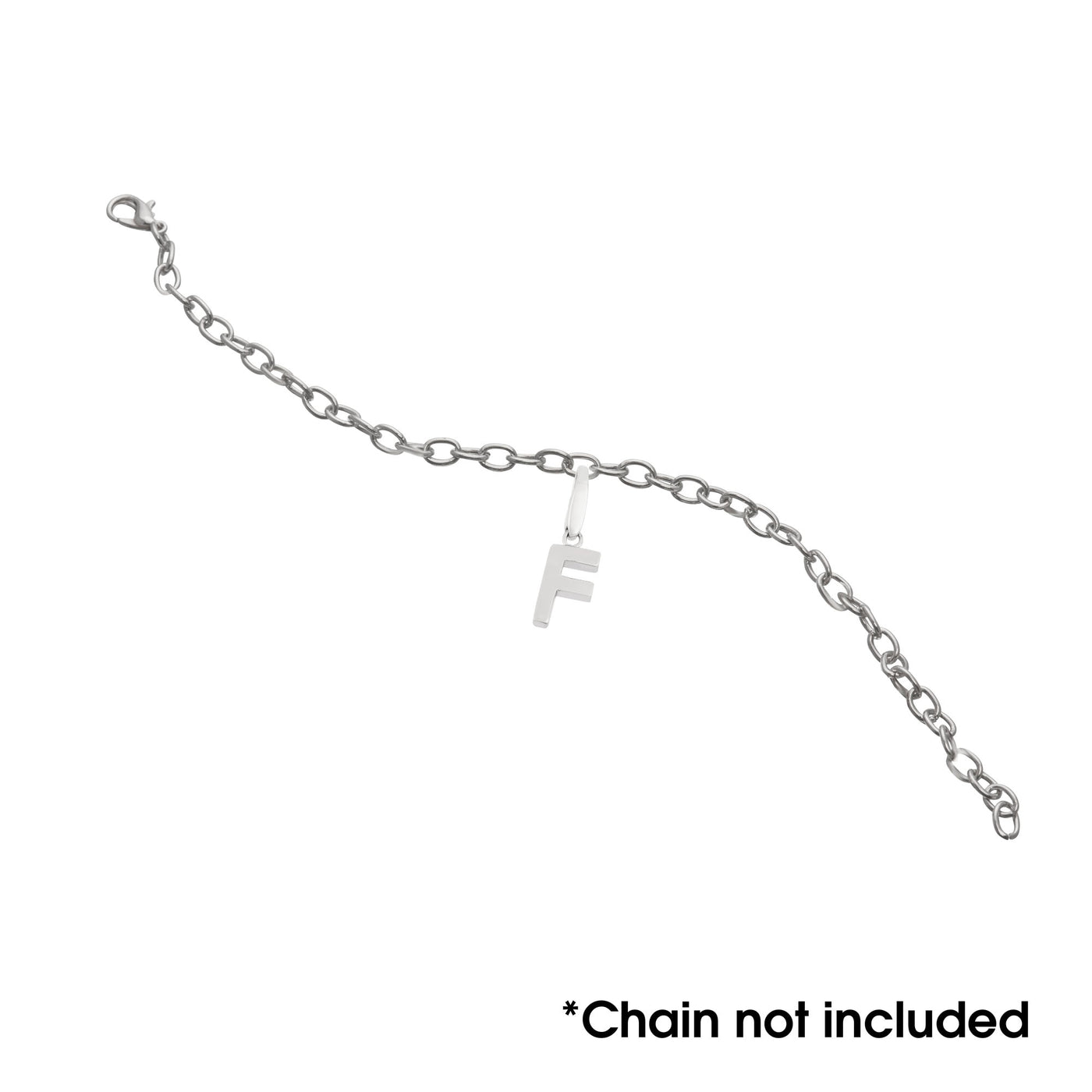 Sterling Silver "F" Charm