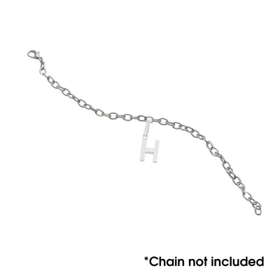Sterling Silver "H" Charm