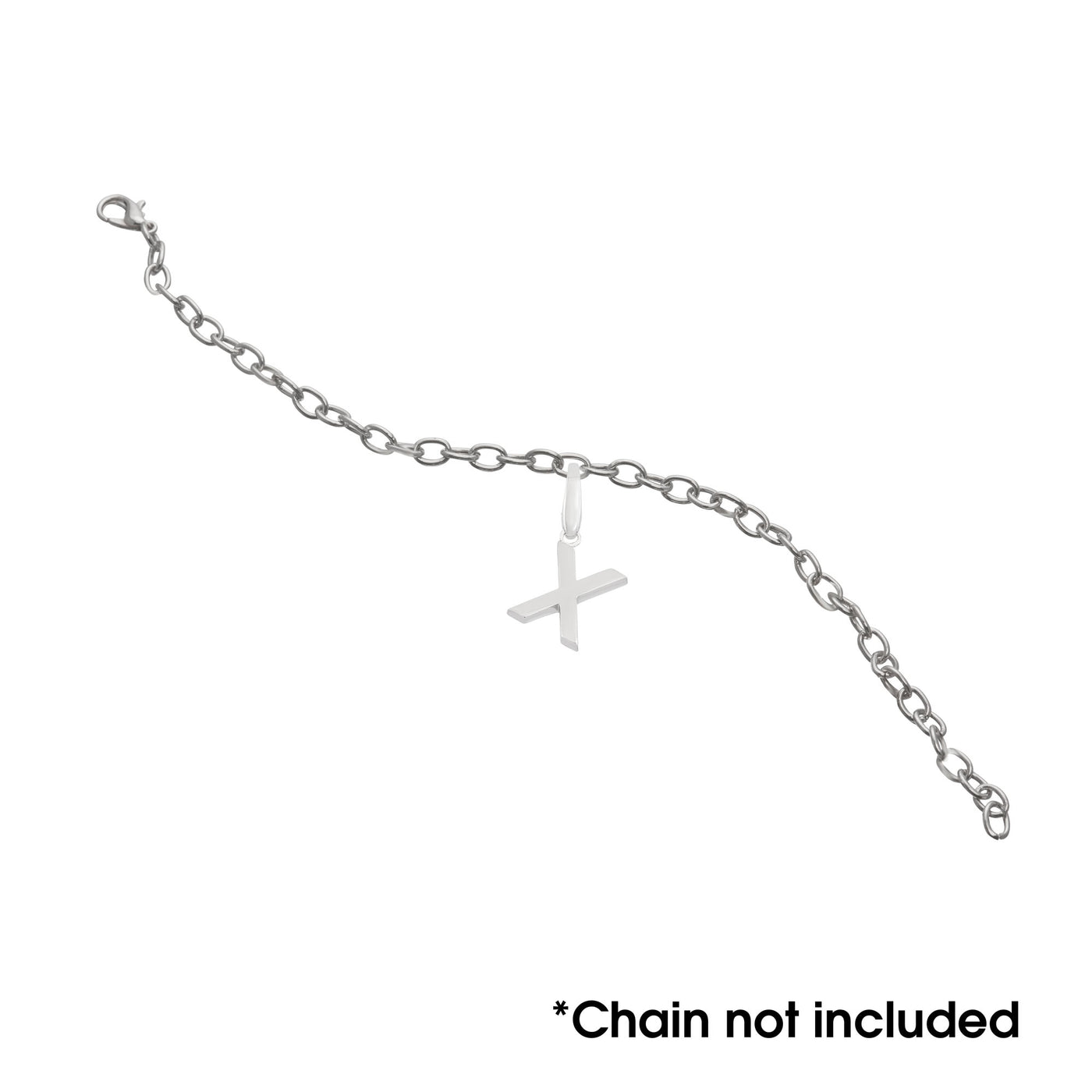 Sterling Silver "X" Charm
