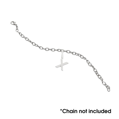 Sterling Silver "X" Charm