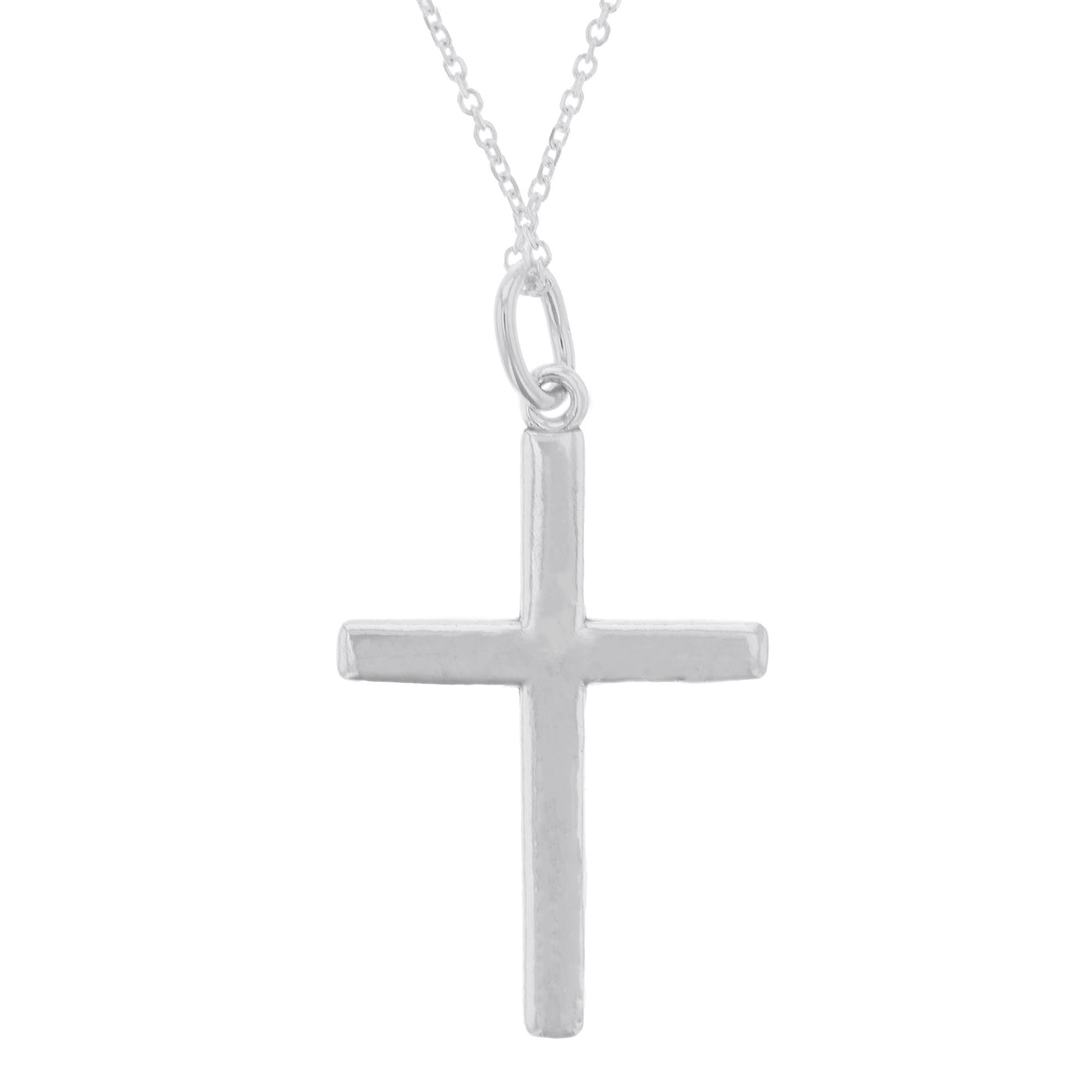 Rebecca Sloane Sterling Silver Hollow Cross Necklace