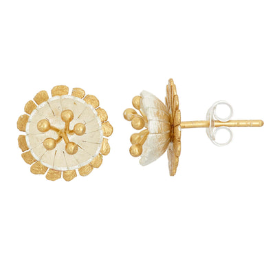 Rebecca Sloane Gold Plated Sterling Silver Passion Flower Earring