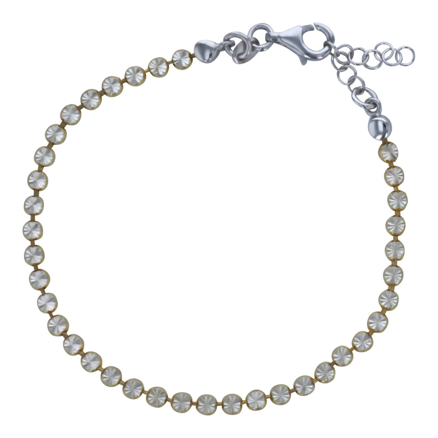 Rebecca Sloane Gold Plated Silver Illusions Diamond Cut Bracelet