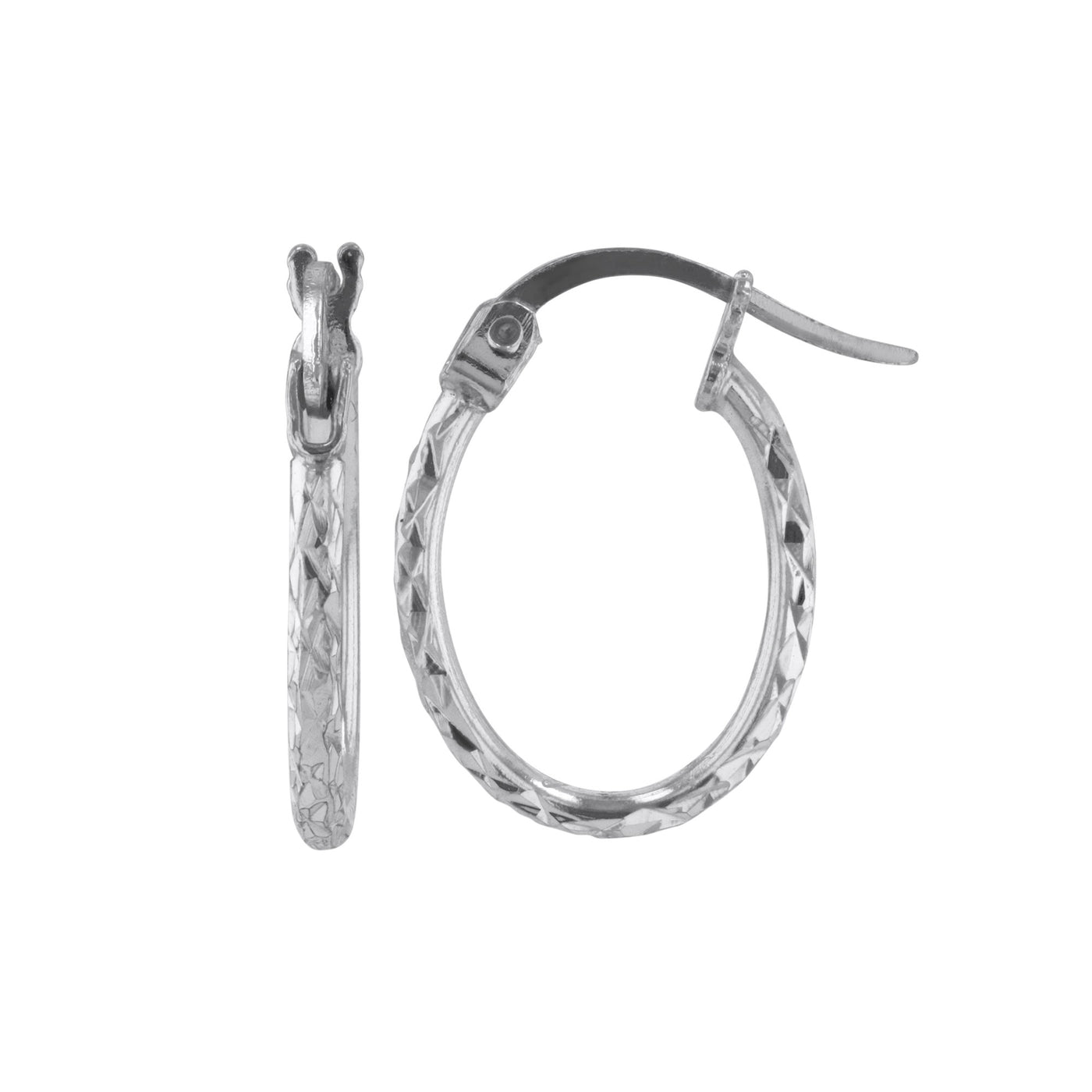 Round 1.5mmx15 Od Oval Dc Xx Silver Earrings