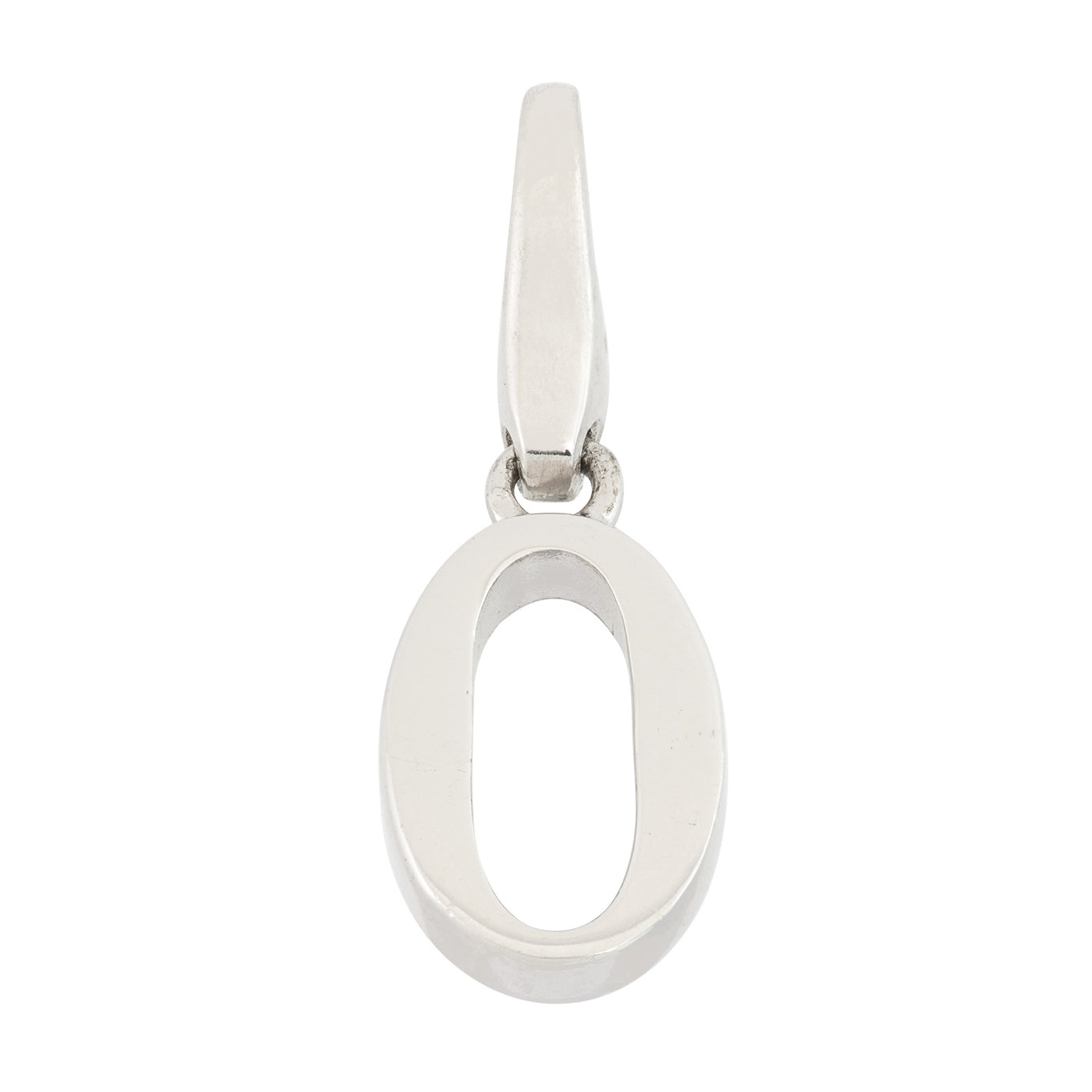 Rebecca Sloane Sterling Silver "0" With Cz Charm