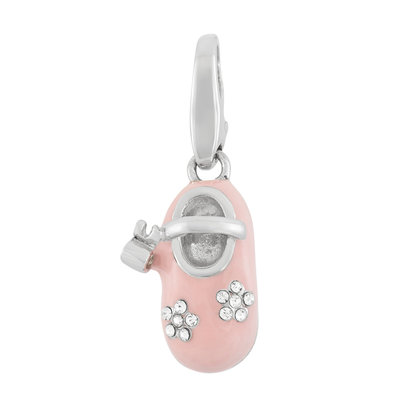 Rebecca Sloane Sterling Silver Baby Pink Girl'S Shoe Charm