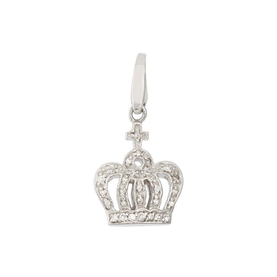 Rebecca Sloane Sterling Silver Crown With Cz Charm