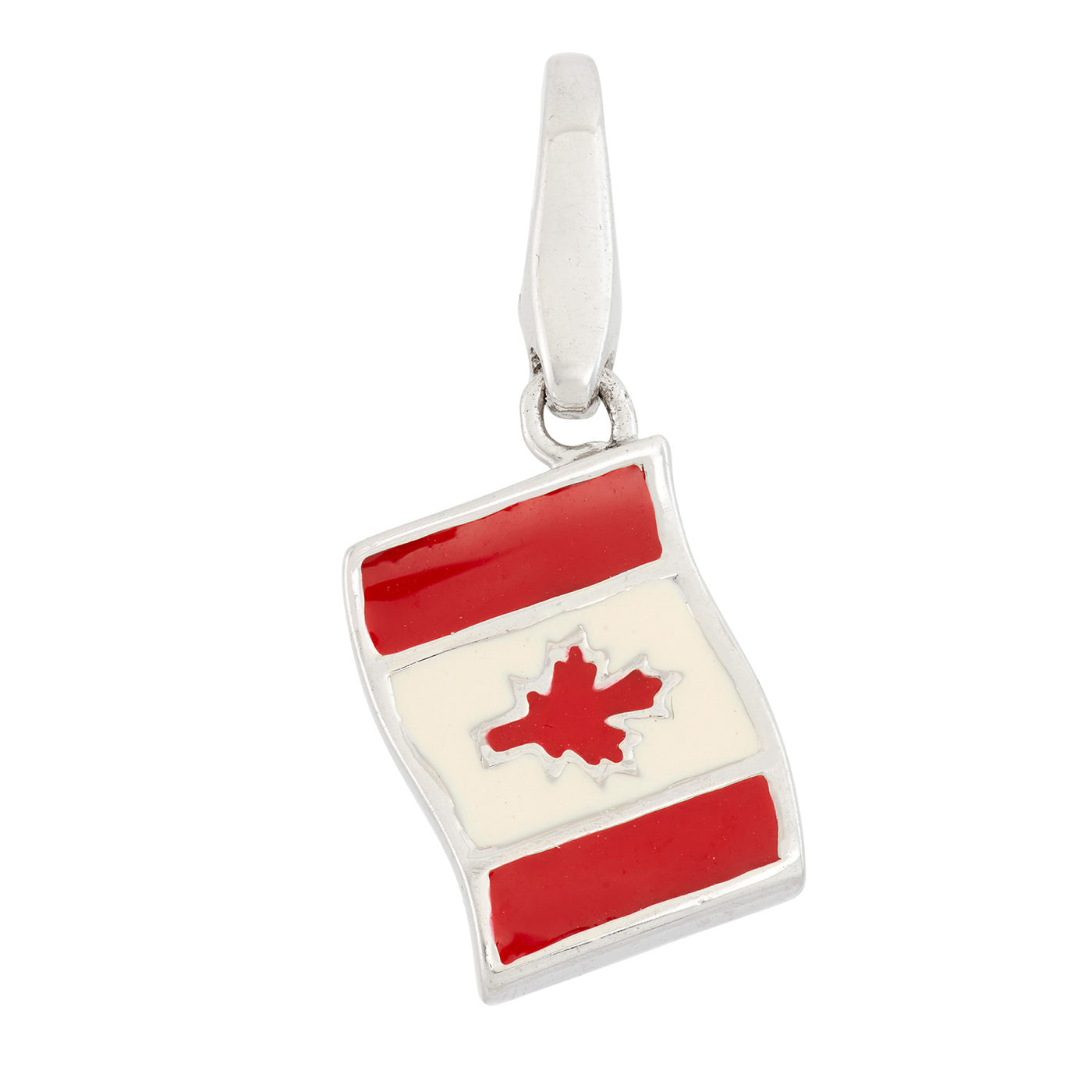 Rebecca Sloane Sterling Silver Flag Of Canada Charm