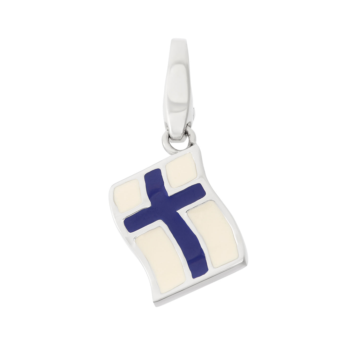 Rebecca Sloane Sterling Silver Flag Of Finland Charm