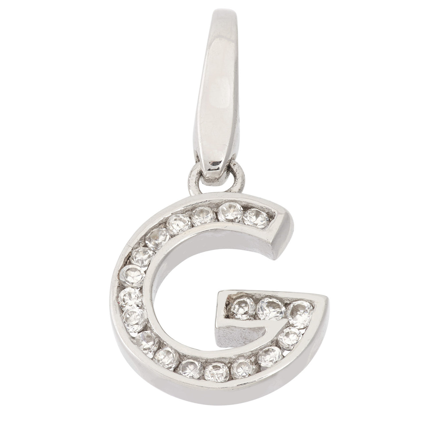 Rebecca Sloane Sterling Silver "G" With Cz Charm