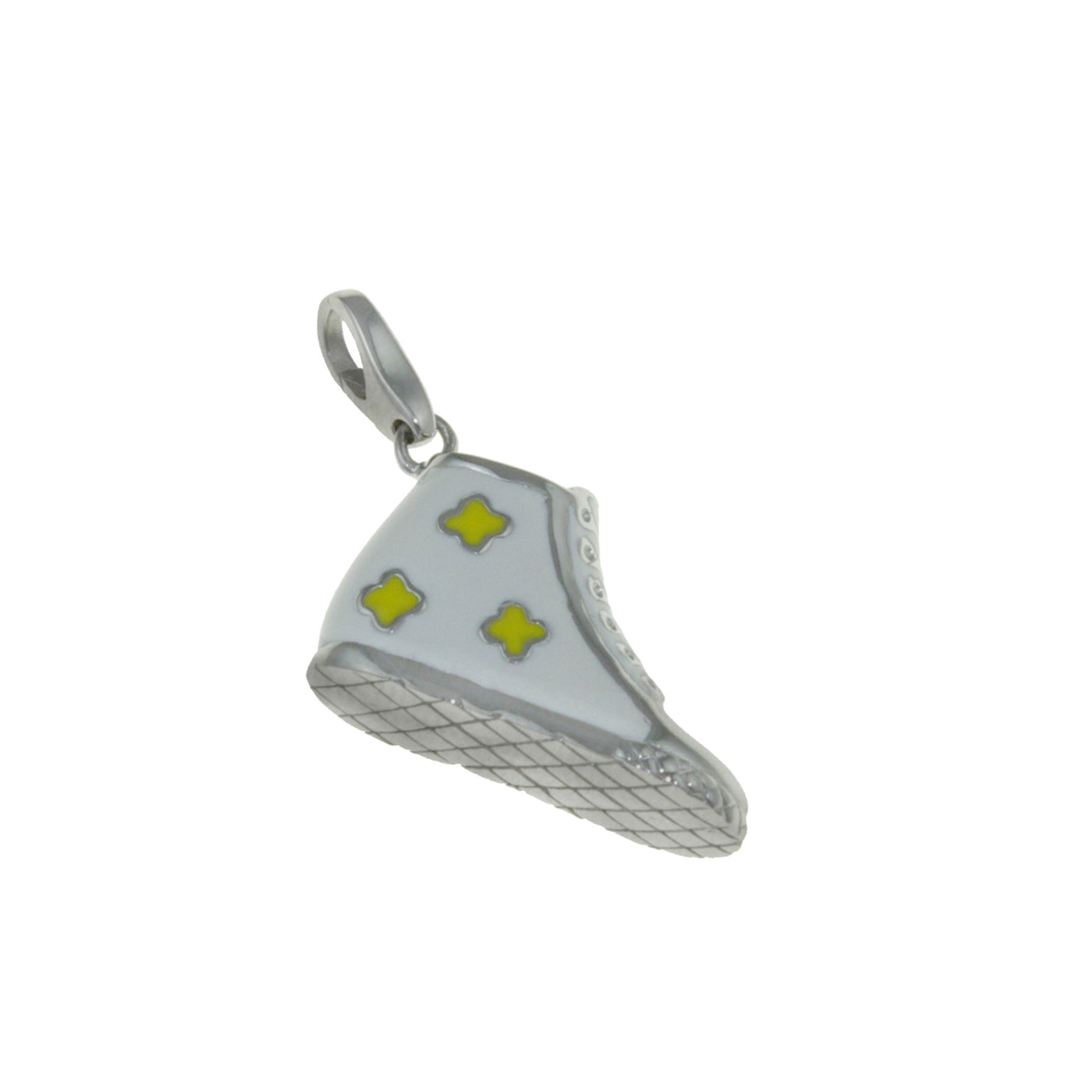 Rebecca Sloane Sterling Silver Yellow Lacquered Sneaker Charm