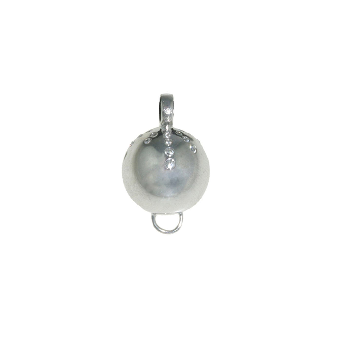Rebecca Sloane Sterling Silver Necklace With Ball Charm