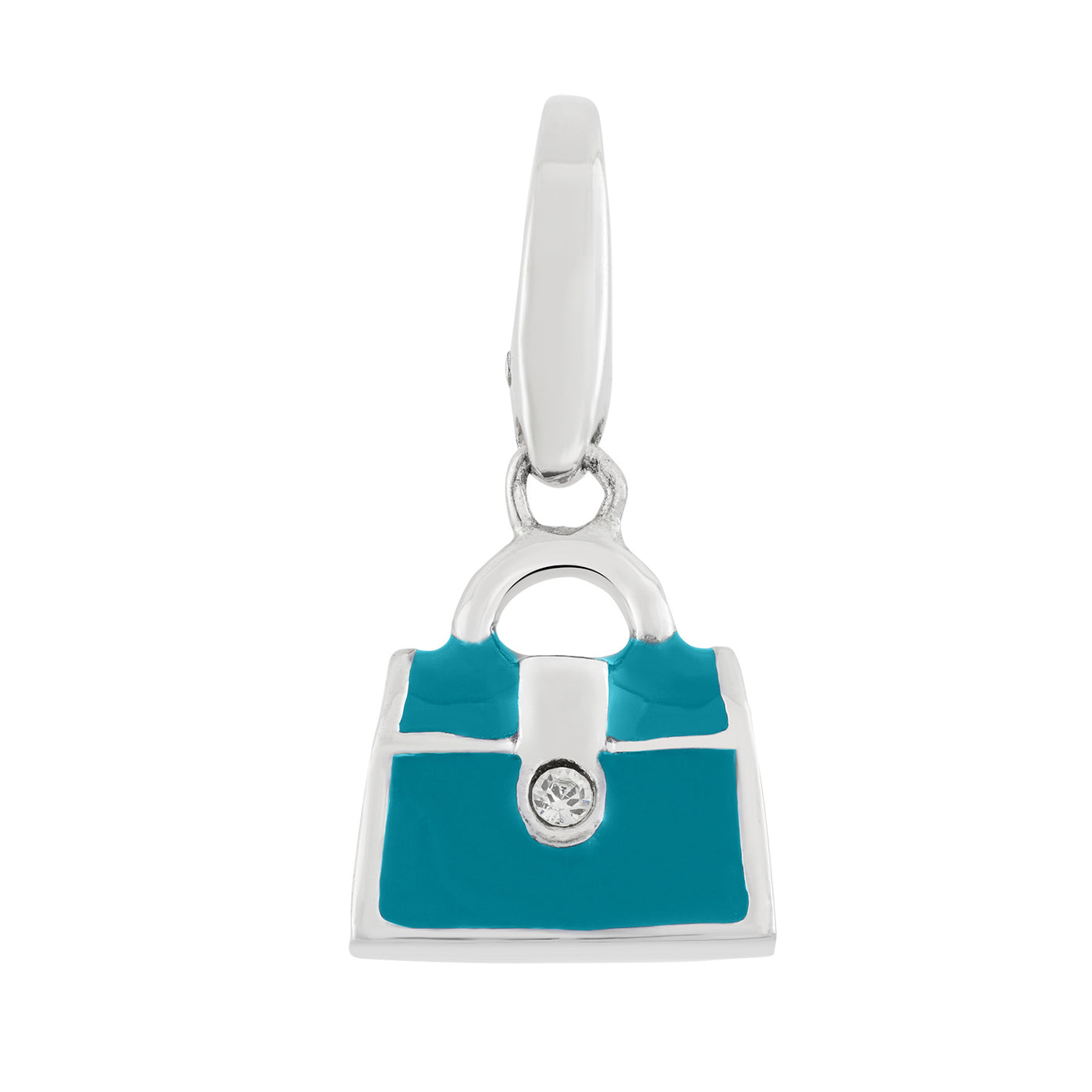 Rebecca Sloane Sterling Silver Sky Blue Handbag Charm
