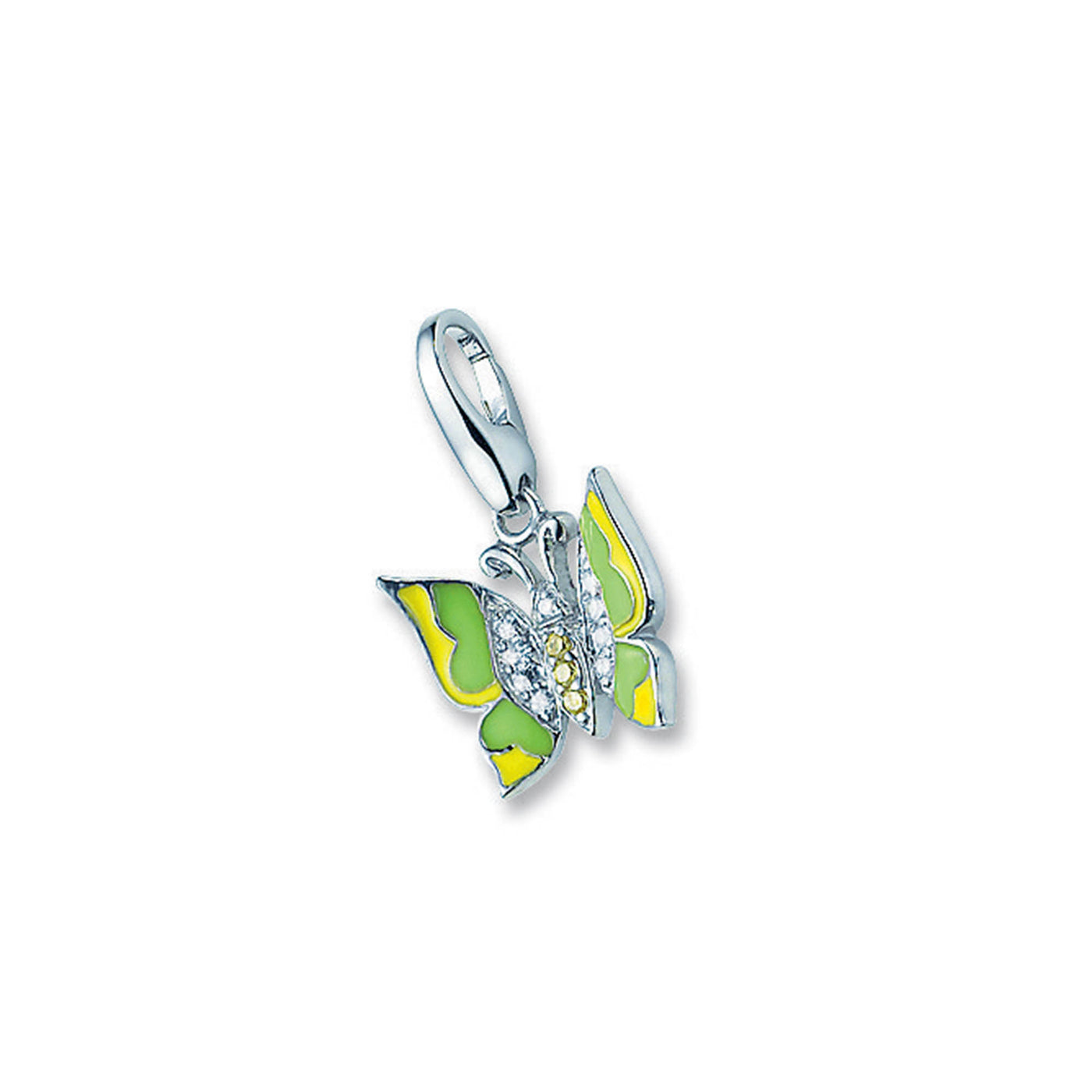 Rebecca Sloane Sterling Silver Yellow Butterfly Charm